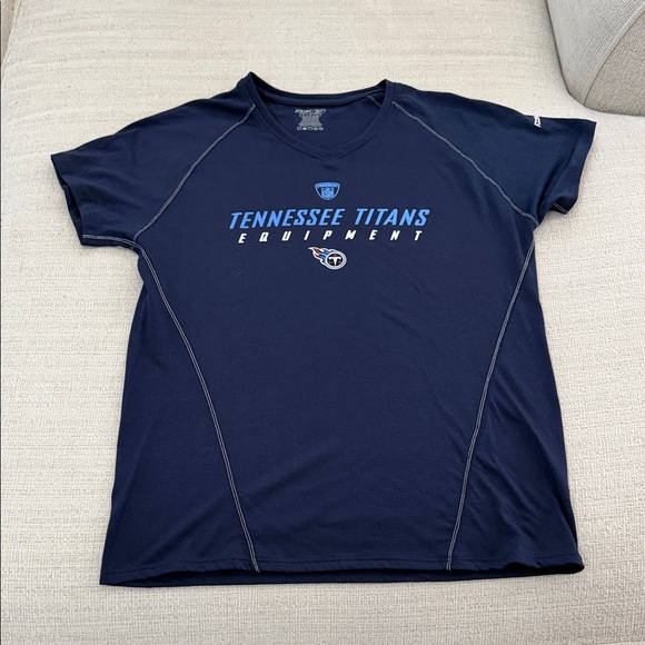 Reebok Tops - Reebok Navy Blue V-Neck T-Shirt